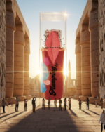 عبوة safira lip plumping Nude في وسط معابد مصرية دليلا علي اصالة المنتج و كونه منتج مصري 100%