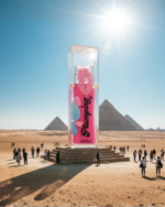 عبوة safira lip plumping درجة pinky kiss في وسط منطقة الاهرامات دليلا علي اصالة المنتج و كونه منتج مصري 100%